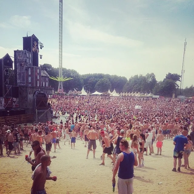 Crowd at the Dominator festival 2014 in Eersel, Netherlands