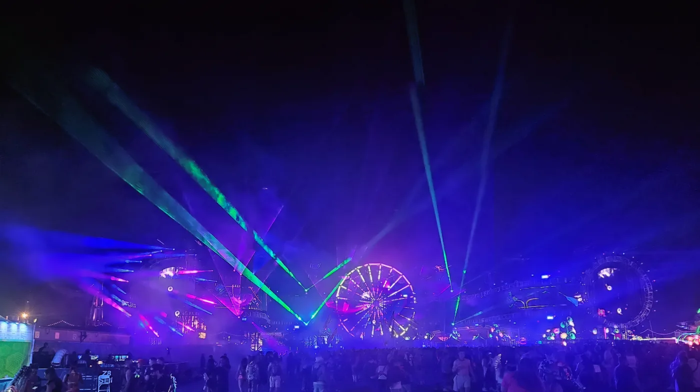The iconic EDC Ferris wheel at the Las Vegas Motor Speedway